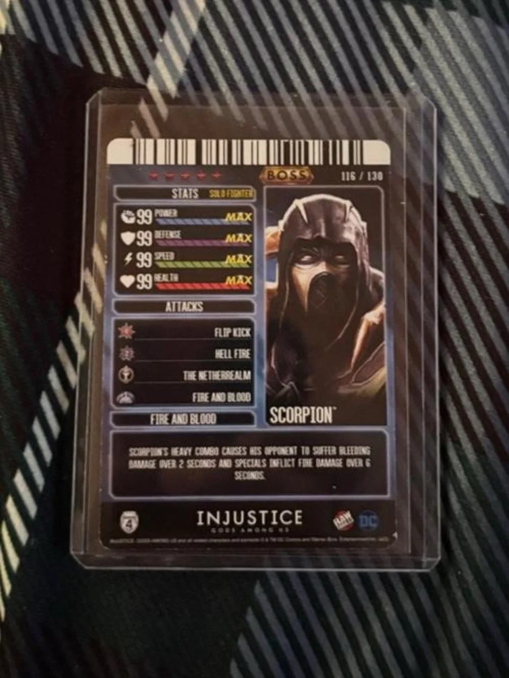 Injustice Scorpion Boss Card